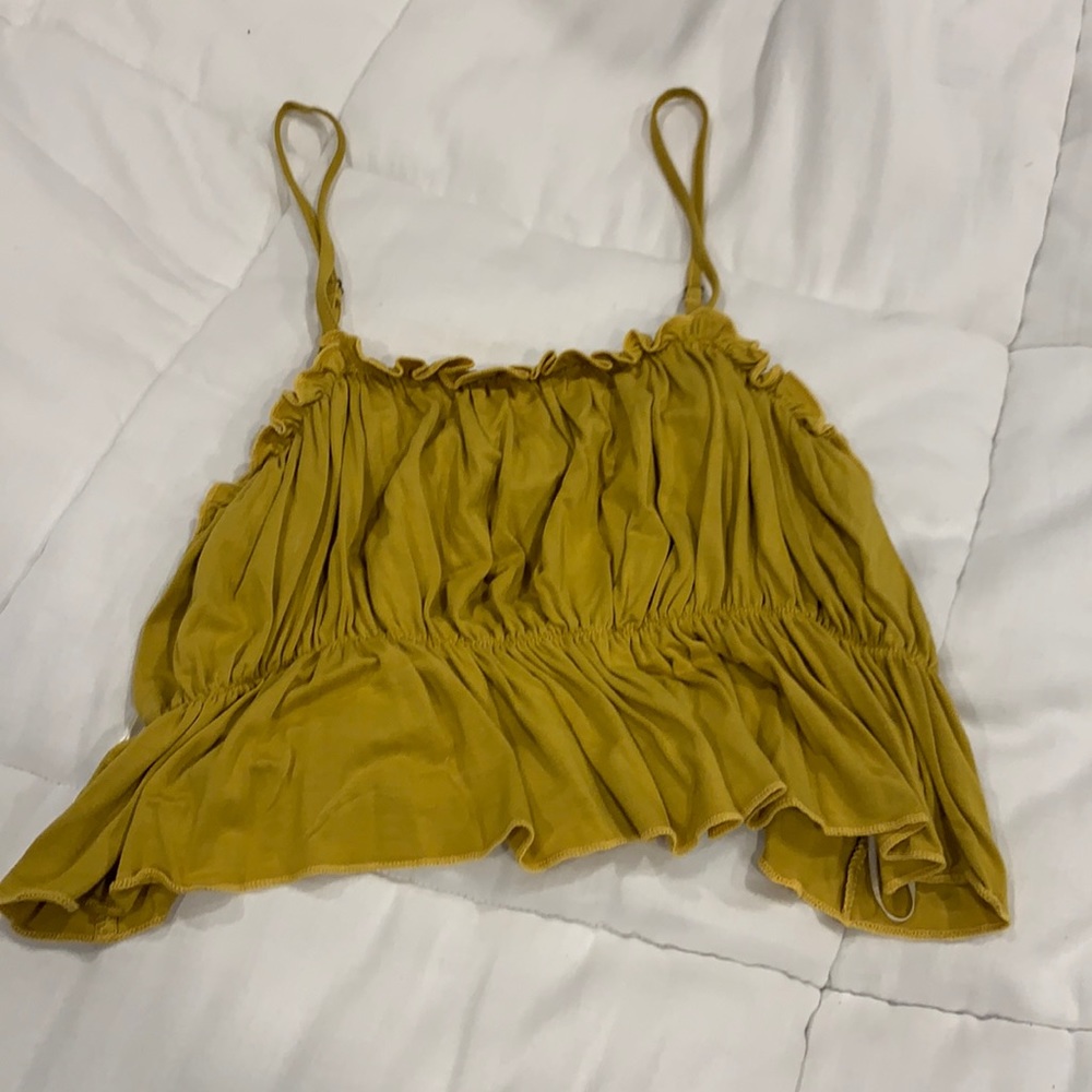 Fashion Nova ruffle crop top